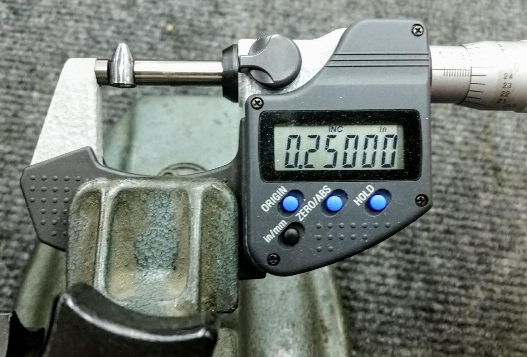 .25 caliber air gun slug
